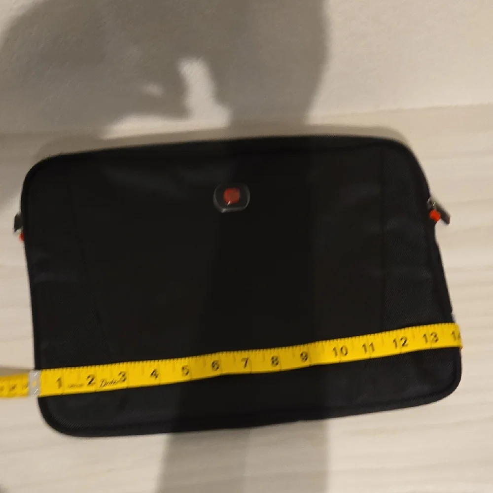 Wenger Black Laptop Sleeve with Red Accent
